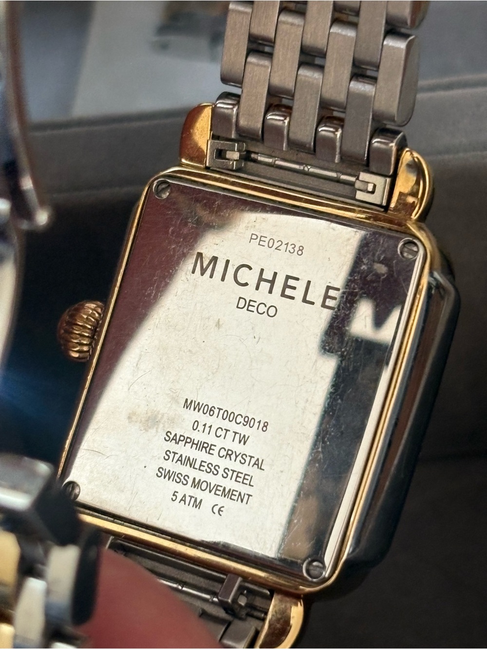 MICHELE Deco Madison two tone watch - Picture 2 of 5